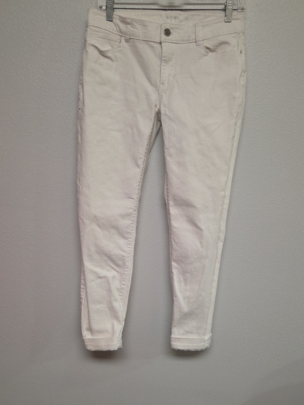 White House Black Market White Slim Ankle Jeans